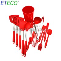 China Factory Premium Kitchen Ware Cooking Tools Accessories Colored Silicone Kitchen Utensil Set